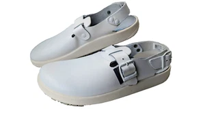 ABEBA 9100 Clog Berufsschuhe rubber Weiß OB Arbeitsschuhe Große 44 - Bild 1 von 1