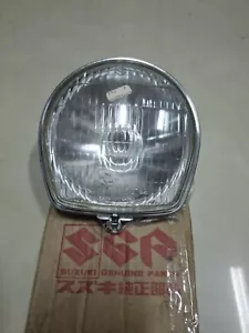SUZUKI T90 WOLF-T125 STINGER-AC50-A50-AS50-TS90 HEADLIGHT ASSEMBLY SET NOS JAPAN - Picture 1 of 8