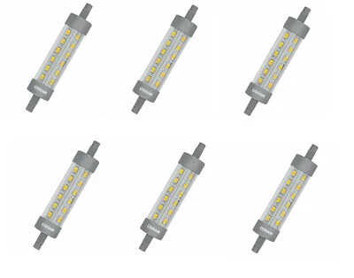 6x OSRAM LED Star R7S 60W Ersatz Halogenstab 118mm EEK:D (Spektrum A-G) - Bild 1 von 4