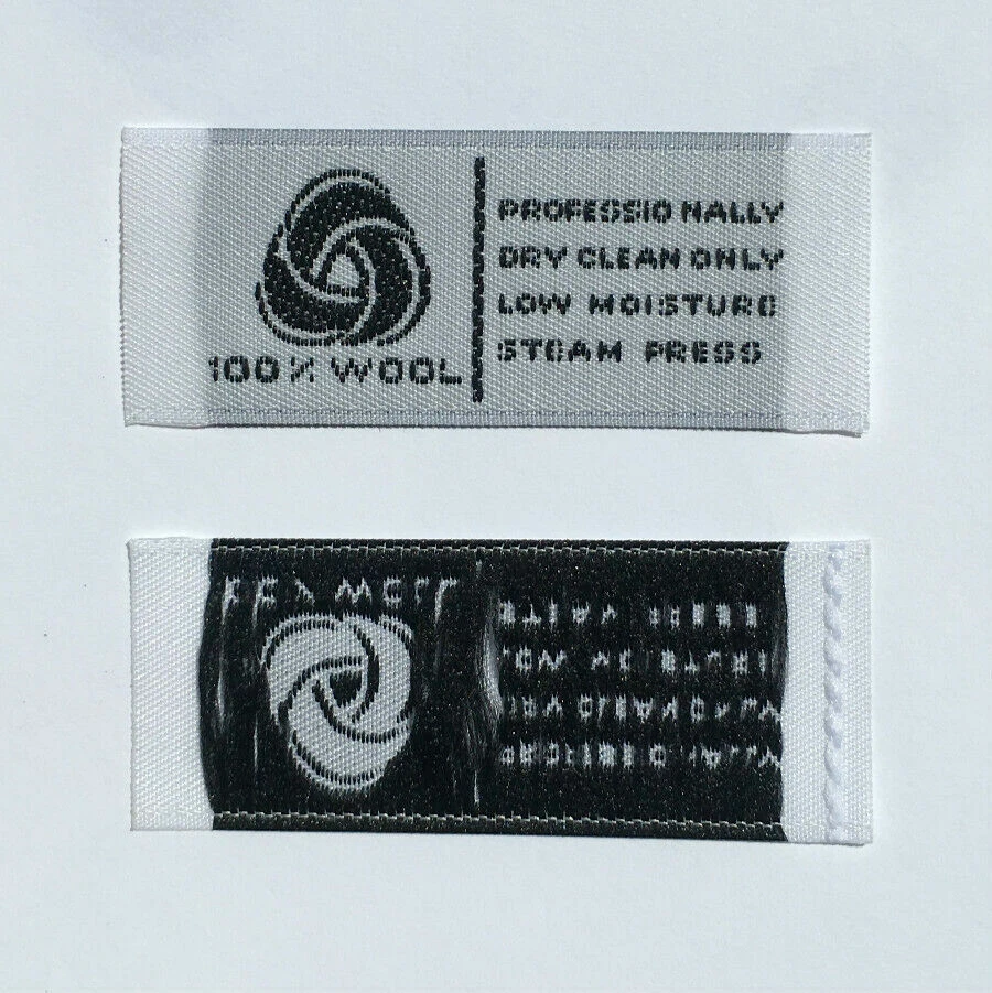 LOTE DE 100 piezas ROPA TEJIDA ROPA MUJER HOMBRE ETIQUETA TALLA PESTAÑAS - 100% LANA Foto 1 de 1