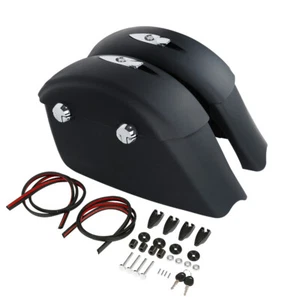 Matte Saddle Bags Electronic Latch Fit For Indian Chieftain 2014-18 Dark Horse - Bild 1 von 12