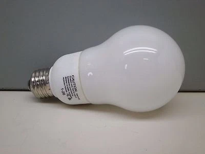 (10-Pack) Eco-Saver 12-Watt Fluorescent A19 Lamp Light Bulb Cool White 12W=60W - Image 1 of 2