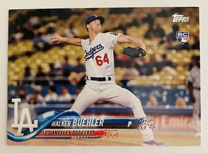 2018 Topps Walker Buehler Rookie #177 Los Angeles Dodgers RC - Imagen 1 de 2