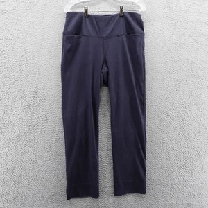 J Jill Wearever Collection Straight Leg Ankle Pants Medium Navy Blue Womens - Picture 1 of 15