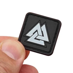 valknut ranger eye PVC gitd norse viking rubber patch - Picture 1 of 2