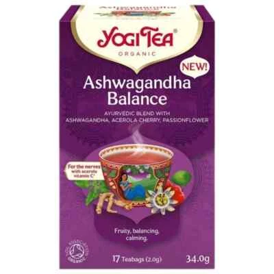 Yogi Tea Ashwagandha Balance Tee mit Ashwagandha, 17 Portionsbeutel