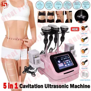 RF Ultrosonic Cavitation Machine Fat Loss 40K 5in1 Body Face Skin Care Slimming - Picture 1 of 15