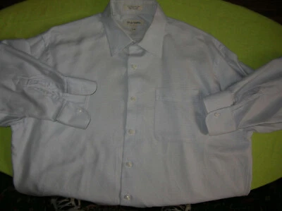 Camisa de vestir John W. Nordstrom gris plata algodón 16 1/2 - 16 3/4 x 34 (S24) Foto 1 de 4