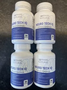 (*4 Bottles 30 Capsules/Bottle 120 Capsules Total) Neuro Tech IQ Focus Exp 8/25 - Picture 1 of 3