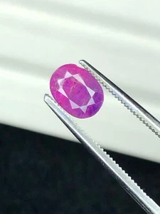 1.55 Ct Beautiful corundum ruby loose gemstone From Afghanistan - Picture 1 of 7