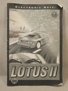 Lotus II (SEGA Genesis) Authentic MANUAL ONLY - Picture 1 of 6