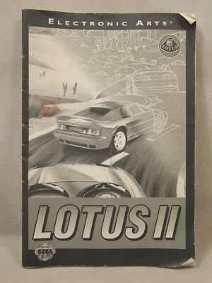 Lotus II (SEGA Genesis) Authentic MANUAL ONLY - Image 1 of 4