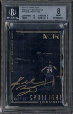 2016-17 Panini Noir Spotlight Signatures Kobe Bryant Autograph Auto /125 BGS 8