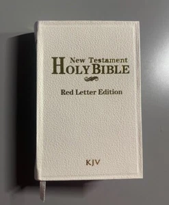 NEW TESTAMENT - HOLY BIBLE - RED LETTER EDITION - Pocket Sized Travel Bible - Imagen 1 de 1