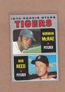 1970 TOPPS BASEBALL NORMAN MCRAE BOB REED ROOKIE #207 TIGERS EX+ *A21850 - Bild 1 von 1