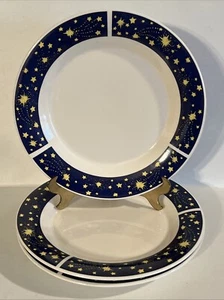 Oneida Galaxy Stoneware Plates ~ Set of 3 10.5” Dinner Plates - Picture 1 of 3