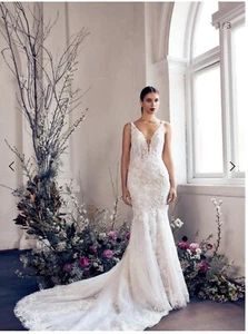 Zavana Bridal Wedding Dress Style ZB368 Mermaid Size 16 Stunning Brand New - Picture 1 of 7