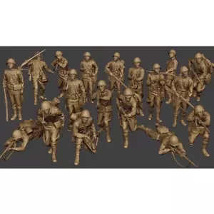 1/72/64 Russian soldiers 18 person resin model - Picture 1 of 1