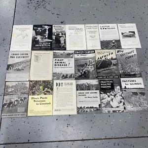 University Of Illinois Agriculture Circular Farm Books 1940’s Magazine Lot Of 18 - Picture 1 of 17