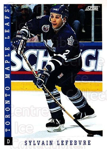 1993-94 Score Canadian #359 Sylvain Lefebvre - Image 1 of 1