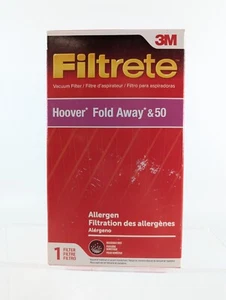 3M Filtrete Hoover Fold Away & 50 Vacuum Filter 64801A - Free Shipping Included - Picture 1 of 3