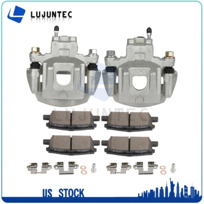 Rear Brake Ceramic Pads & Calipers For 2004 2005 2006 2007 Toyota Highlander - Image 1 of 4