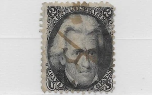 US Scott 73, 1861-66, 2C Jackson, Used, NG, LH, F/VF - Picture 1 of 2