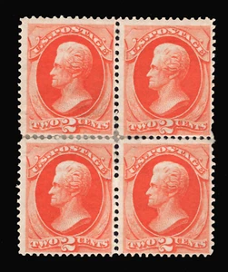 MOMEN: US STAMPS #178 INTACT BLOCK OF 4 MINT OG H LOT #91310* - Picture 1 of 2