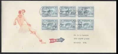 1932 5/- Shilling Sydney Harbour Bridge Stamp Australia Cover Replica Cinderella - Image 1 of 2