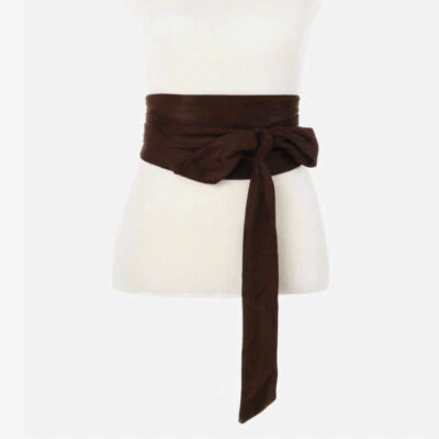 UK women Japanese Bow Obi Belt Wide Strap Sash Tie Coat Dress Corset Wiastband - Image 1 of 4