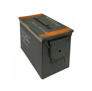 GRAD 2 FAT 50 CAL PA108 SÄGEBOX LEERE MUNITION MUNITIONSDOSE. SELTEN - Bild 1 von 2