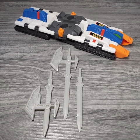 1994 Super Human Samurai Syber Squad DX Zenon Legs Weapons Axe Sword Playmates Cover