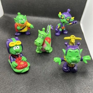5 Vintage 1984 McDonalds Bully Astronik Lot Green Alien Happy Meal Figures Toys - Picture 1 of 17