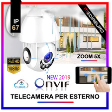 Telecamera Full Color Esterna IP Camera 1080p HD motorizzata IR IT