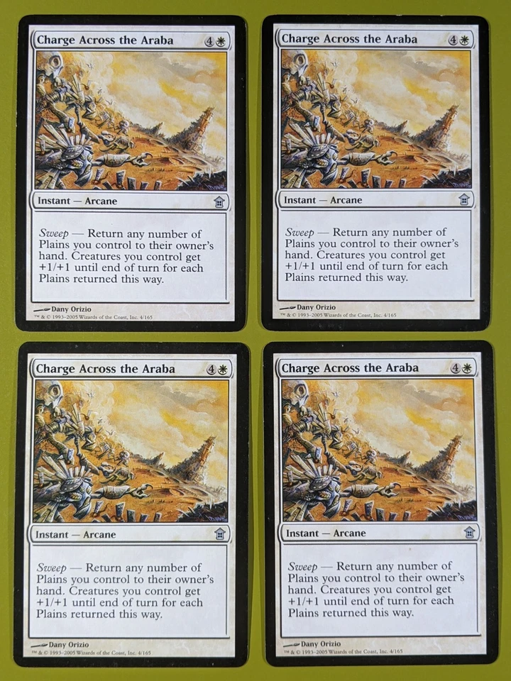 Charge Across the Araba x4 Saviors of Kamigawa 4x Magic the Gathering MTG - Image 1 of 1