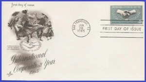 USA3 #1266 U/A ARTCRAFT FDC   International Cooperation Year - Picture 1 of 1