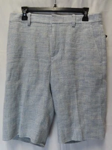 LAUREN Ralph Lauren Women's Linen-Blend Shorts, Light Blue, Size: 8 (LRLSP23) - Picture 1 of 10