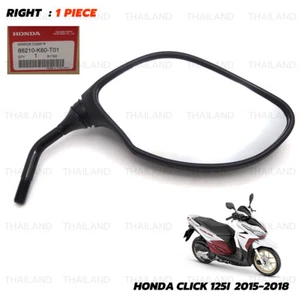 Fits Honda Click 125i Motorcycle 2015 '18 Right Side Wing Mirror Rear View - Picture 1 of 10