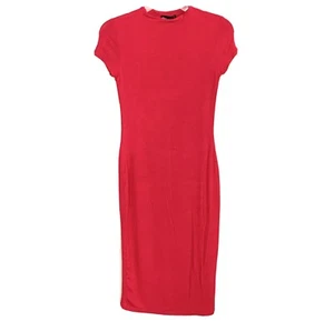 Popular 21 Vestido Talla Pequeña Elastizado Rosa Oscuro Forrado Informal Manga Gorra NUEVO Z1 - Imagen 1 de 6