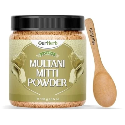 Natural Multani Mitti Powder for Exfoliating Soothing Nourishing Face skin Hair - Image 1 of 4