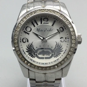Marc Ecko Watch Men 43mm Silver Tone E95042G3 The Rhino New Battery 7" - Picture 1 of 14