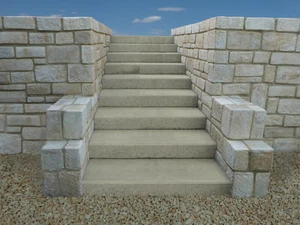 Treppe; Treppenstufen; Verblendstein; Verblendsteine; Kunststein; Verblender - Bild 1 von 12