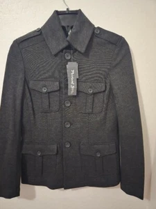 Michael Stars Military Shacket Size 0 Blackish Gray NWT - Picture 1 of 2