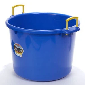 70 Quart Blue Muck Bucket Multi-purpose Plastic Tote Bucket Storage Box Blue - Picture 1 of 9