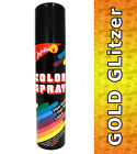 (51,90 EUR/l) Glitzerspray gold 100 ml Haar Spray Glitzer Karneval 