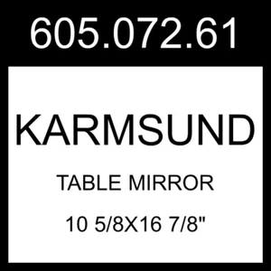 IKEA KARMSUND Table Mirror Black 10 5/8x16 7/8" 605.072.61 - Picture 1 of 1