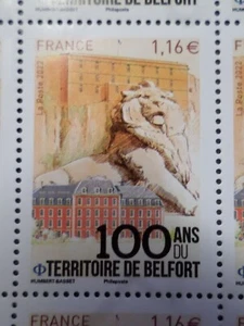 FRANCE 2022 timbre TERRITOIRE de BELFORT, LION, neuf**, MNH - Photo 1/1