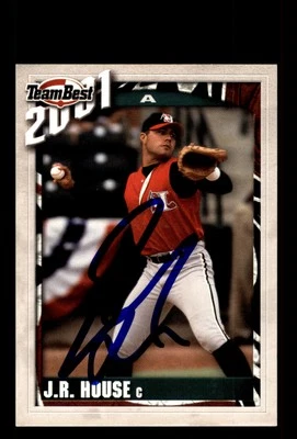 Signed Baseball Card Auto J.R. House 2001 Team Best #50 Hickory Crawdads - Image 1 of 2