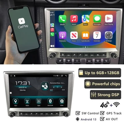 For Porsche 911 997 Cayman Boxster 987 CarPlay Car Stereo Radio Navi Headunit BT - Image 1 of 4
