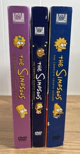 The Simpsons Complete Seasons 3 , 4 & 7 DVD Lot Collector's Editions - Picture 1 of 24